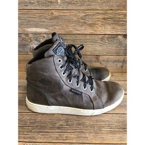 Harley-Davidson Midland WP Motorcycle Boots-Men's 9.5 Waterproof Leather Brown